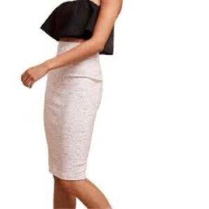 WILFRED | Pencil Skirt White Heather